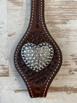 Concho Heart mit Original Swarovski® klar